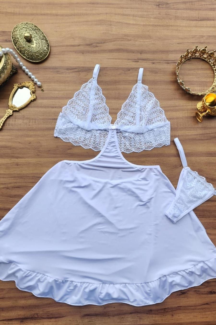 Babydoll branco