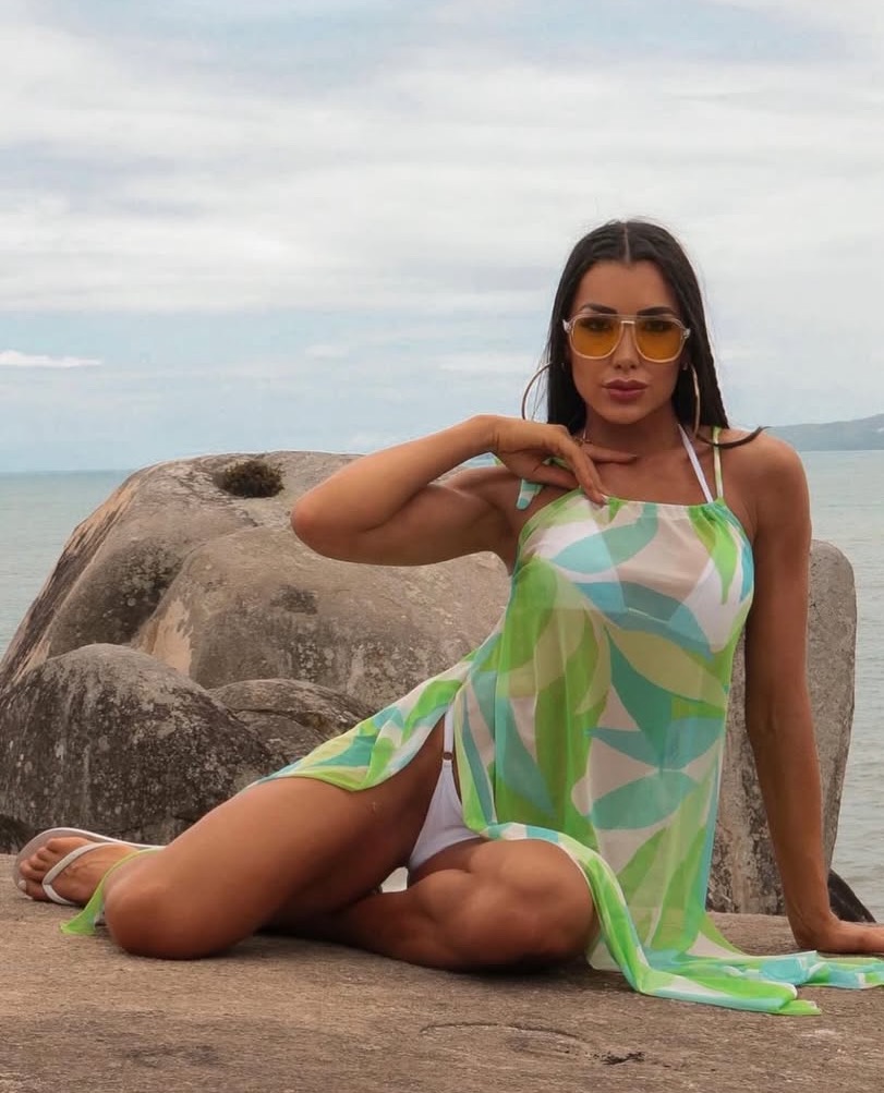 Saída de praia verde