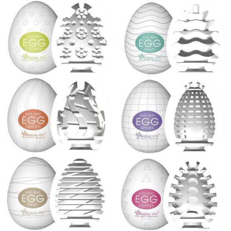 Egg com texturas variadas