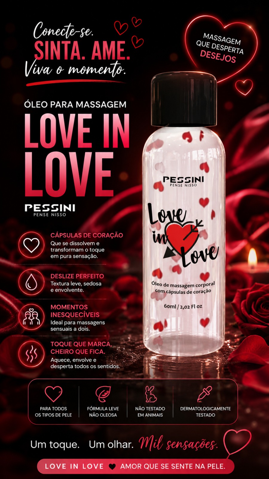 Óleo para massagem Love in Love